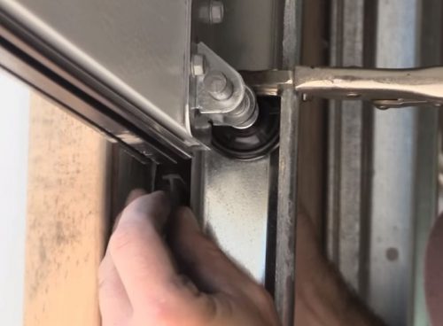 Replacing the bottom boot garage door