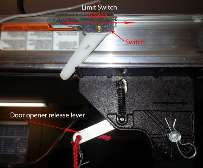 How to Adjust Garage Door Limit Switches - Garage Door Limit Switches 660x545