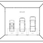 dimensions of a 3 car garage